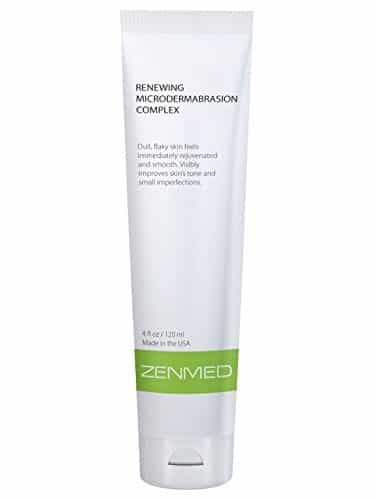 ZENMED Renewing MicroDermabrasion Exfoliate Facial Scrub Treats All Types of Scarring Ideal to Minimize Scars Uneven Skin Tone Fine Lines Oily Skin Montmorillonite Clay Zin